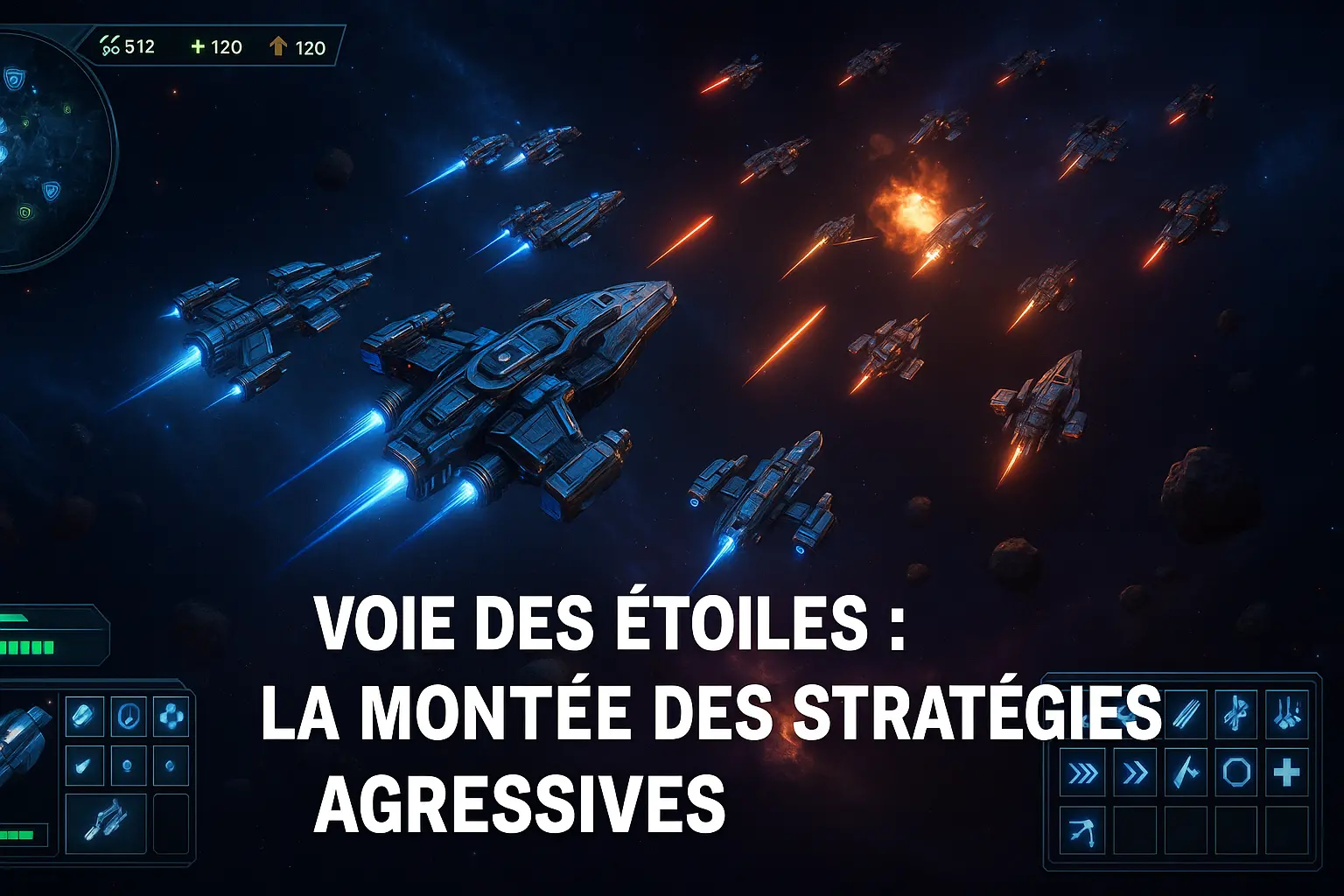 Flotte spatiale en action